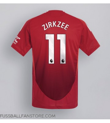 Manchester United Joshua Zirkzee #11 Replik Heimtrikot 2024-25 Kurzarm